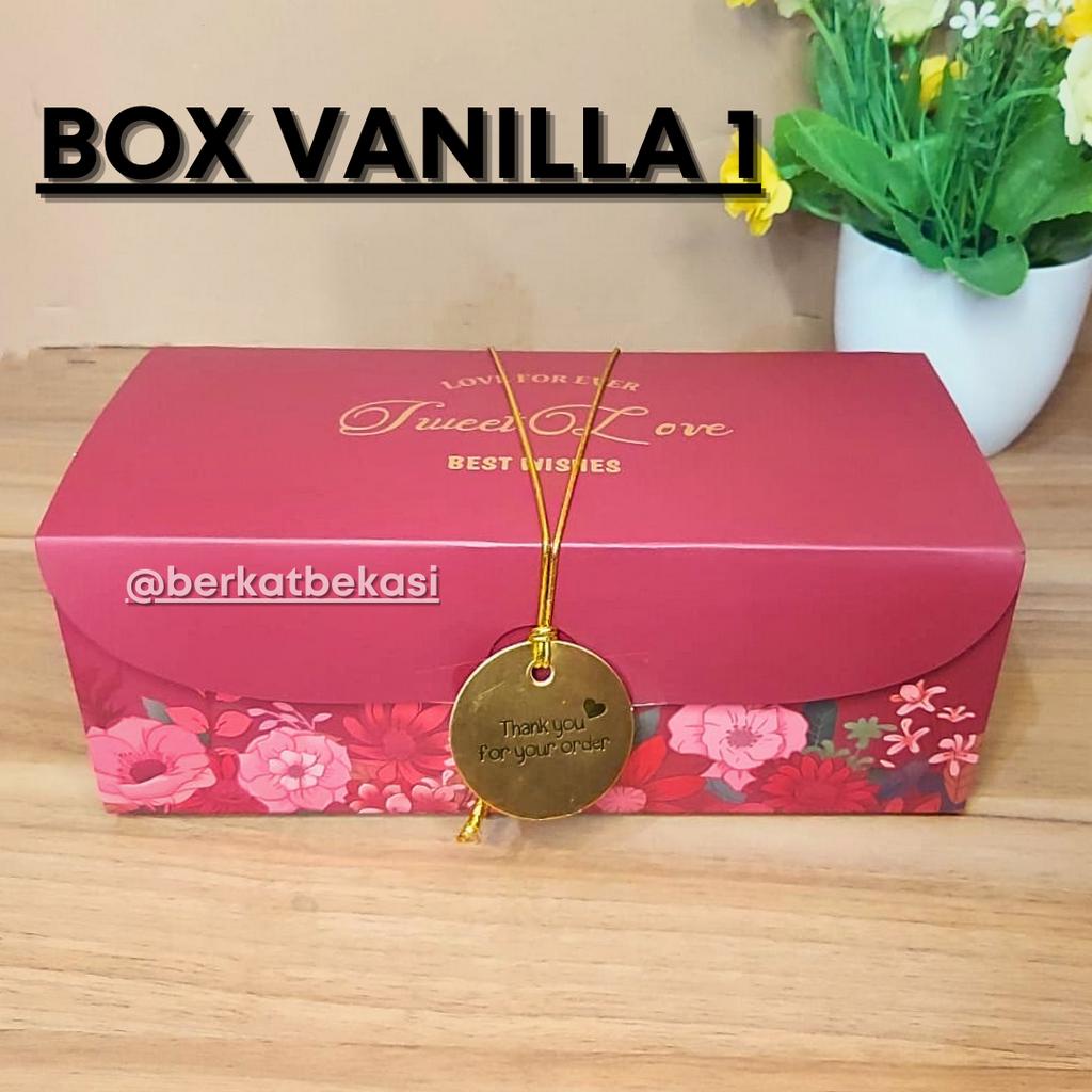 

CAKE BOX/ BOX VANILA 1 20,5 X 10,5 X 8 CM / DUS KUE /PCS