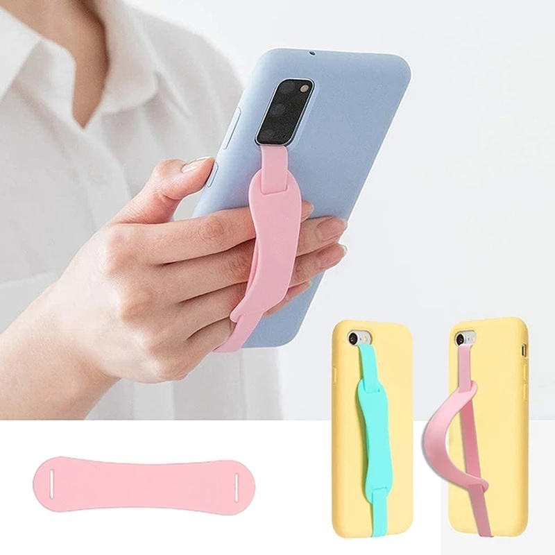 Strap Holder Handphone Universal Multifungsi Bahan Silikon