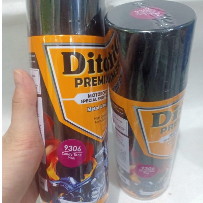 DITON Premium Pilok Pilox Cat Semprot - 9306 Candytone Pink Candy Tone Merah Muda / Transparan (400cc)