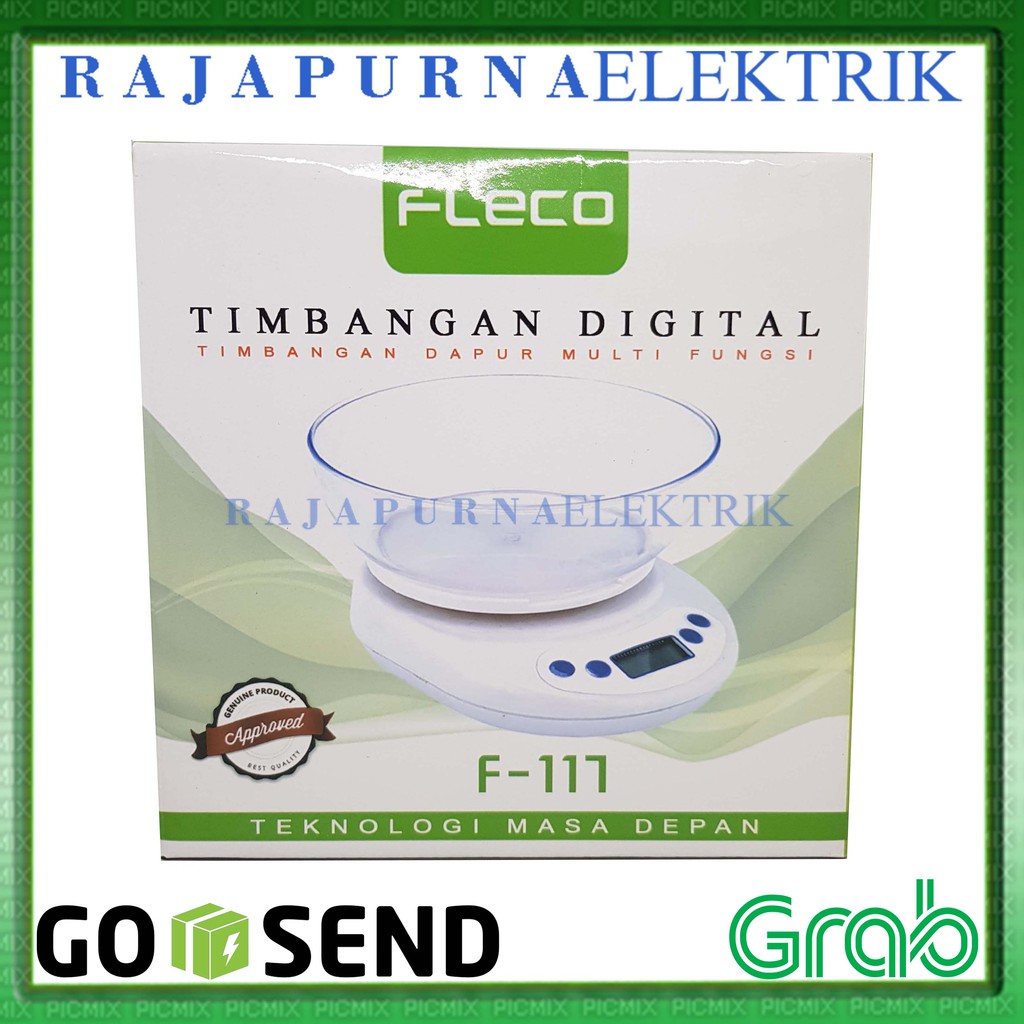 Timbangan Dapur Digital bahan kue - buah - bumbu - kopi max 5kg FLECO