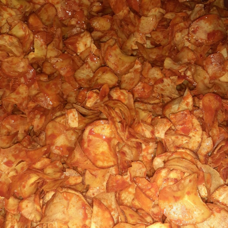 

KRIPIK SINGKONG PEDAS KEMASAN 250 GRAM