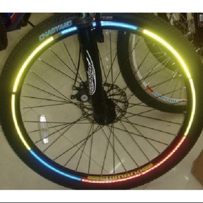 Stiker Reflextive Roda Sepeda bicycle wheel Reflektive sticer 8 strip