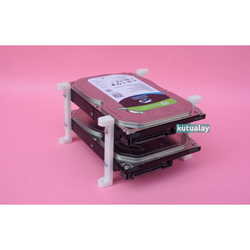 Custom Stand Hardisk PC Komputer 3.5'' Multiple Rak HDD Bracket 3D Print Tebal