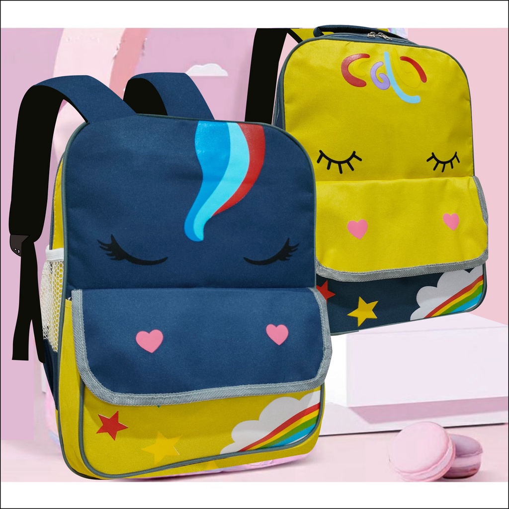 Tas Sekolah untuk Anak Perempuan Anak Laki-laki Ransel SD Motif Karakter Kartun Lucu - PG 8920