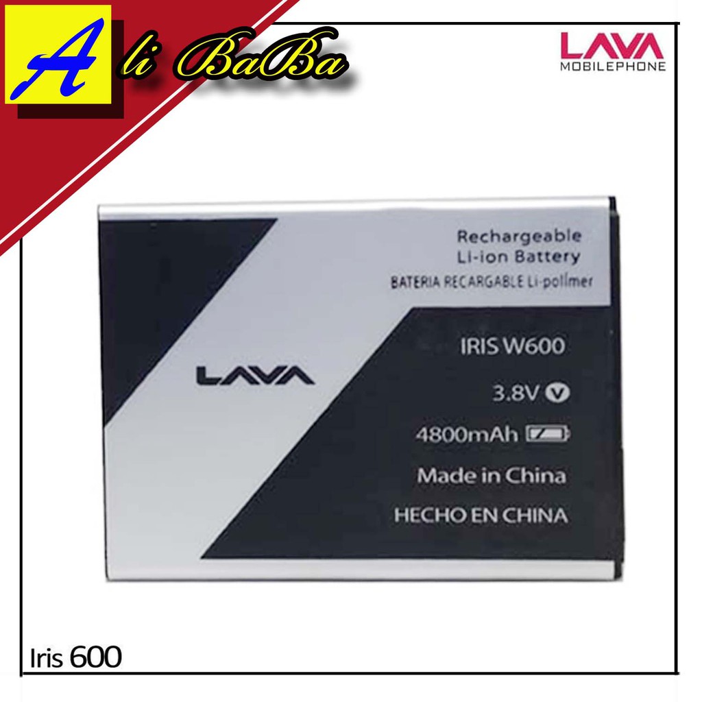 Baterai Handphone Lava Iris W600 600 LEB101 Double Power Lava Iris Batre HP Lava Iris W600 Battery