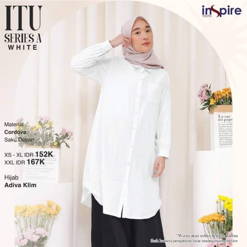 Tunik putih inspire nibras ITU series A