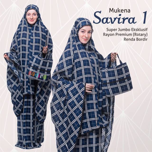 Mukena Savira Super jumbo eksklusif
Rayon premium (rotary)
Renda bordir