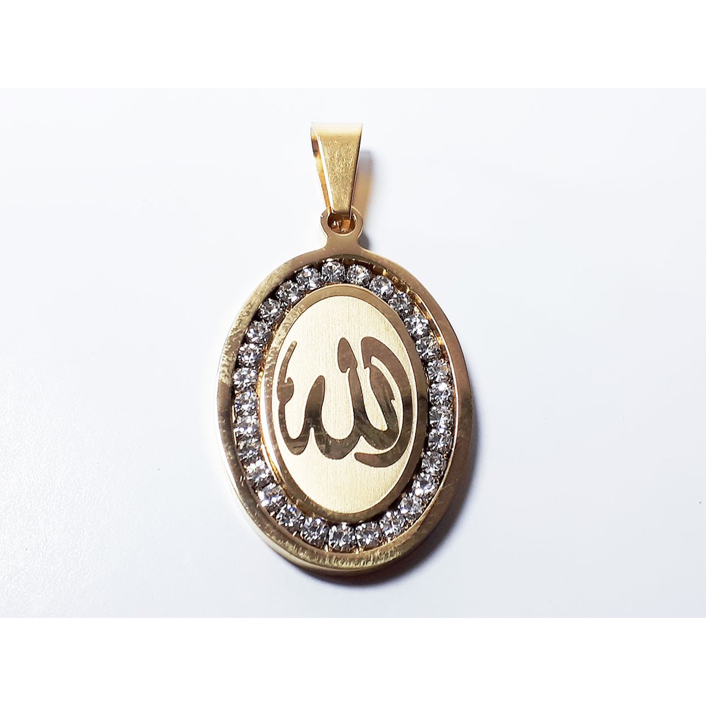 VeE Liontin Tauhid Lafadz Allah Model 5 - Liontin Titanium Pria Wanita