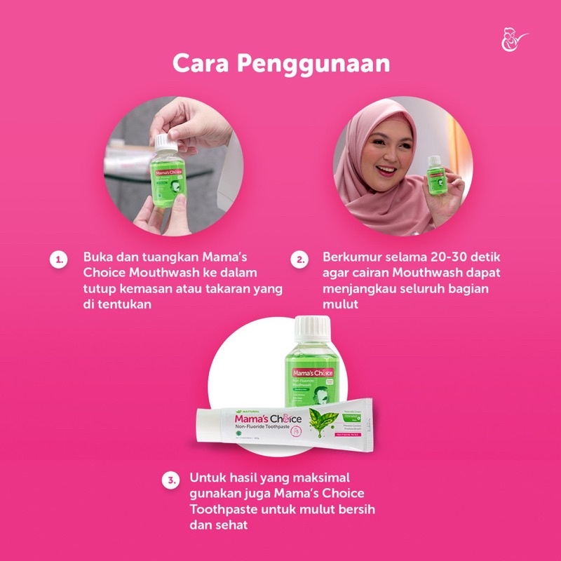 Mama's Choice Mouthwash Obat Kumur Ibu Hamil HALAL Pereda Mual Muntah NO ALKOHOL