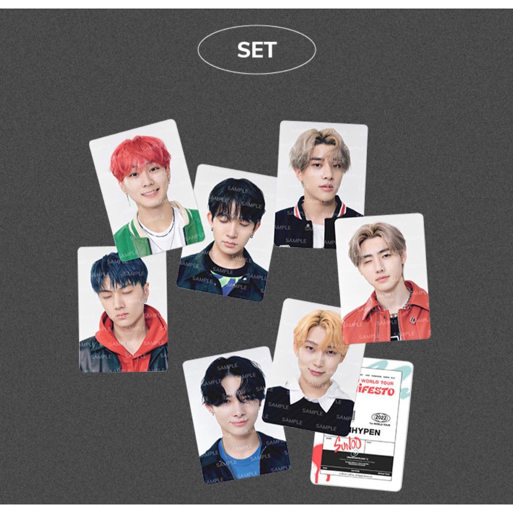 PC LENTICULAR ENHYPEN MANIFESTO MERCH