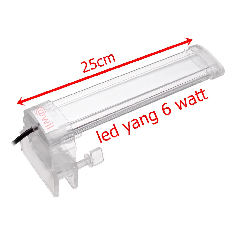 LAMPU YANG LED 6 watt jepit 6watt 6 w 6w aquarium aquascape