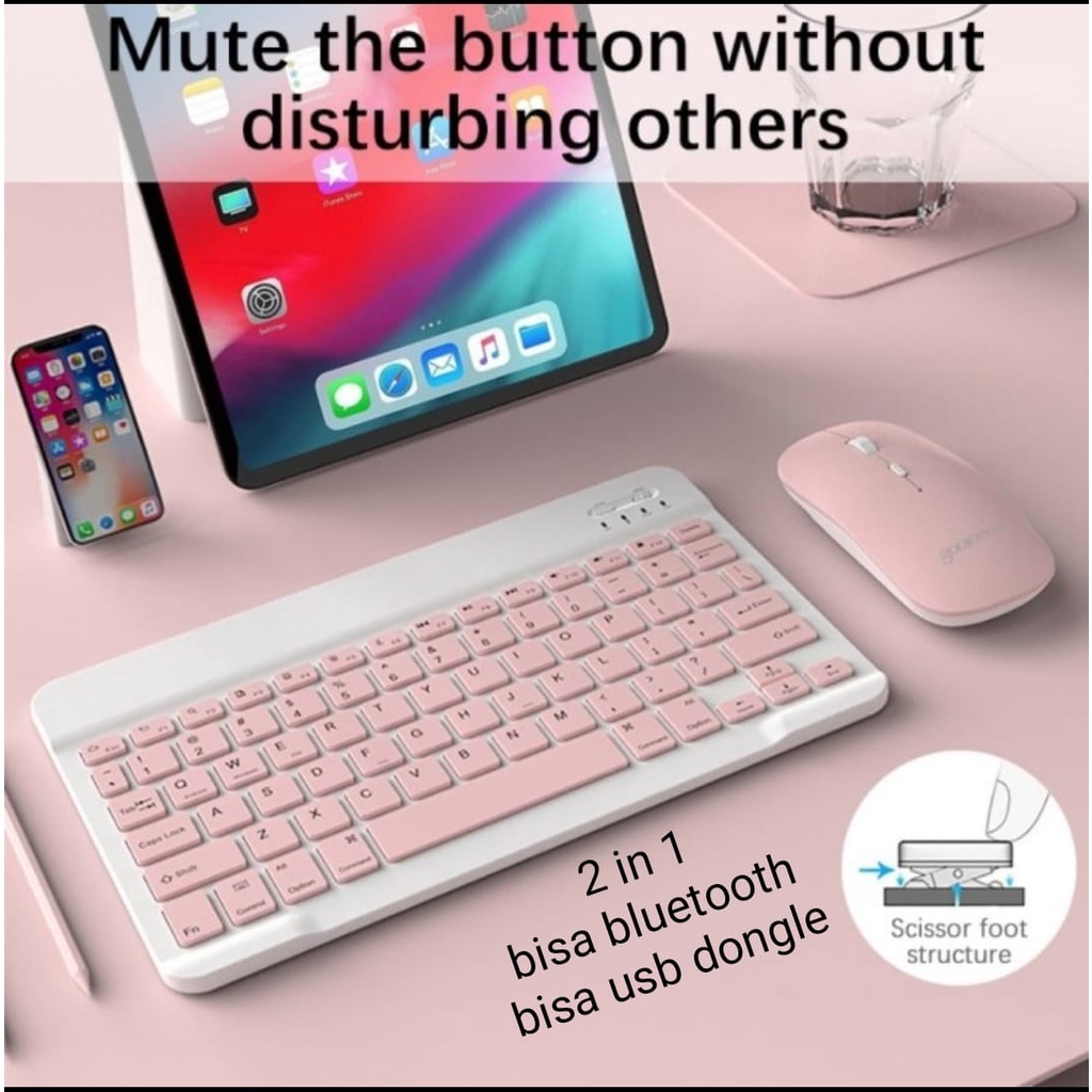 Keyboard bundle Mouse 2in1 bluetooth &amp; Wireless dongle Kit gaming