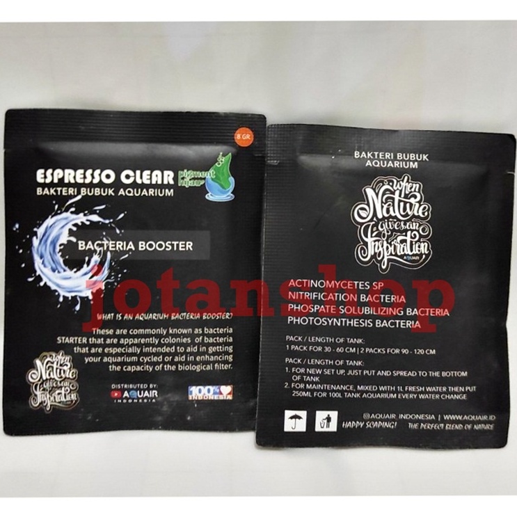 Espresso Clear Bakteri Starter Bubuk Bacteria Booster Aquarium Aquascape by pigment hijau