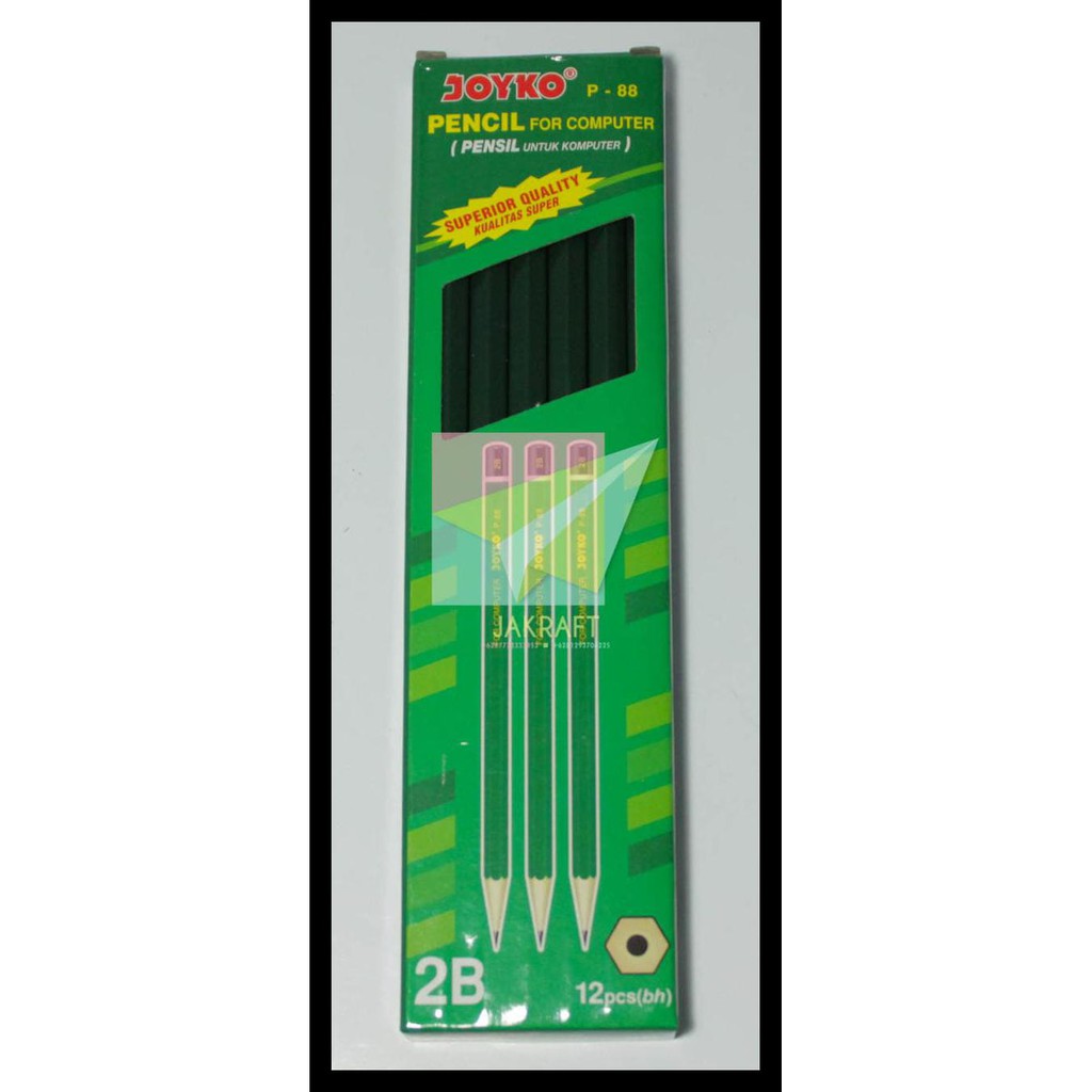 

Pensil Tulis Komputer Ujian Negara Test Scoring Joyko 2B P-88 Super Terlengkap