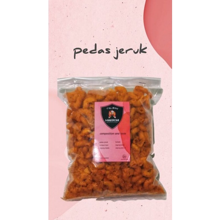 

Snack ringan makaroni pedass jeruk