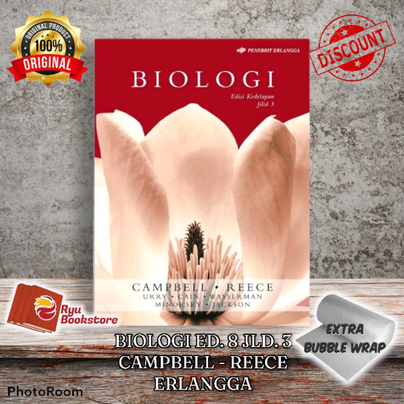 Jual Original Biologi Campbell Jld 3 Ed 8 Penerbit Erlangga Indonesia