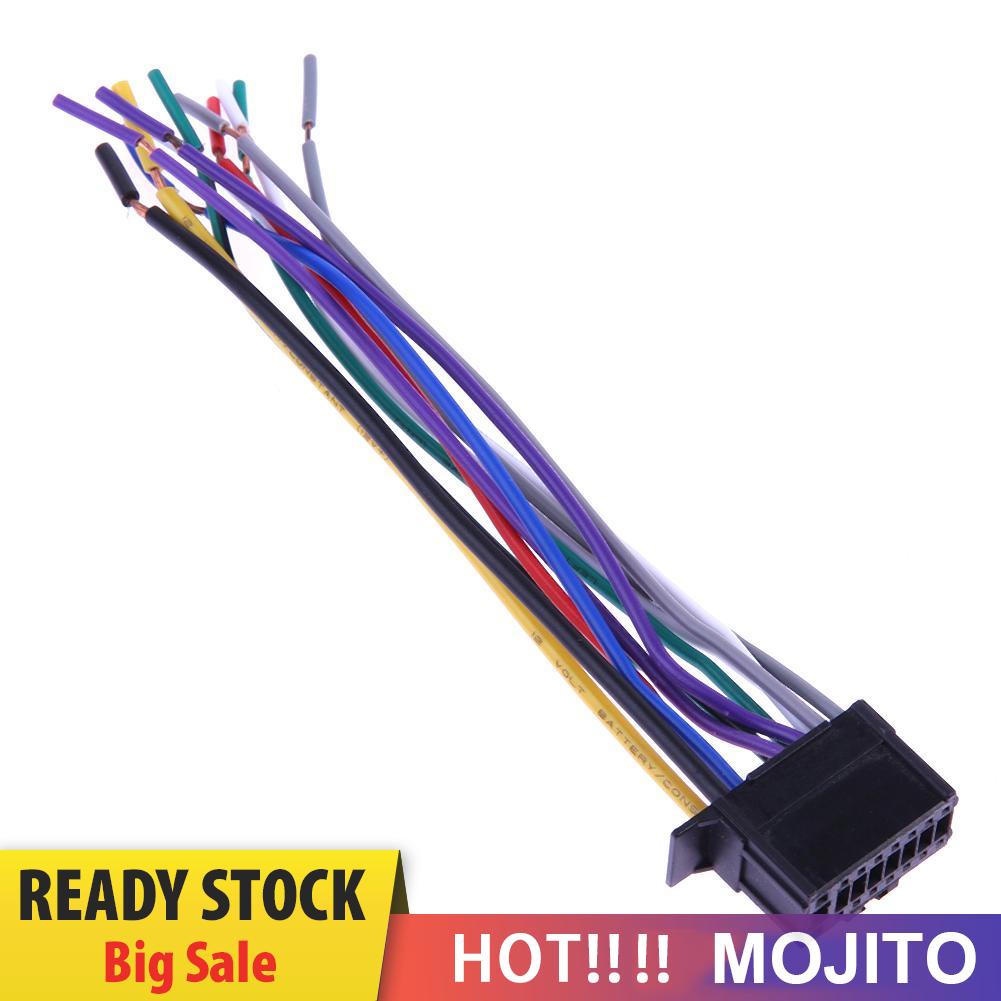 MOJITO Car Stereo CD Player Radio Wiring Harness Wire Adapter Plug for NEW Pioneer