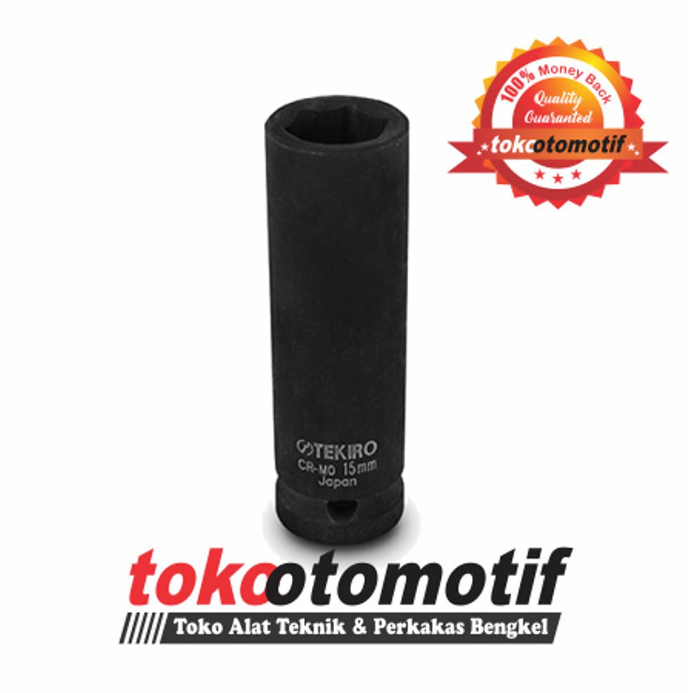 Mata Kunci Sok Impact Panjang 6pt 1/2" 10 mm TEKIRO | Sock Shok Shock Pukul