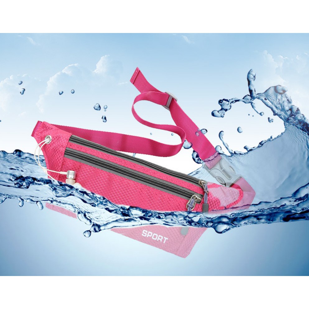 Tas Pinggang Pria Wanita Unisex Sport Waistbag Olahraga Gym Satu7an T16