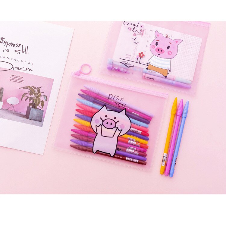 

CT12 Tempat Pensil / Japanese Piggy Cartoon A5 Stationery Pencil Case / murah / terlaris