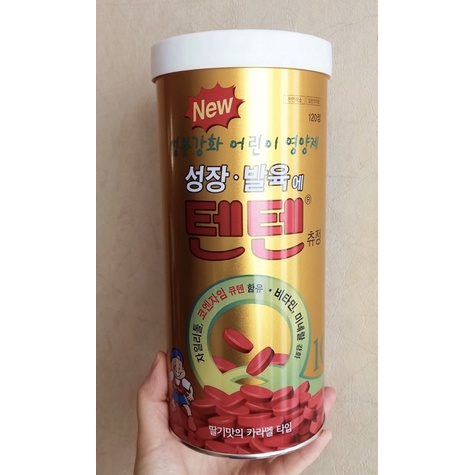 [BACA DESKRIPSI JGN LANGSUNG DIKLIK] Tenten Vitamin Chewable 1 Kaleng isi 120 pcs. Multivitamin Kore