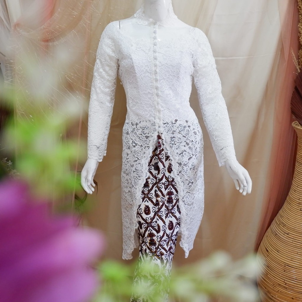 PROMO KEBAYA BROKAT KEBAYA AKAD PUTIH MODERN KEBAYA IBU KEBAYA BRIDESMAID KEBAYA AKAD KUTUBARU MURAH
