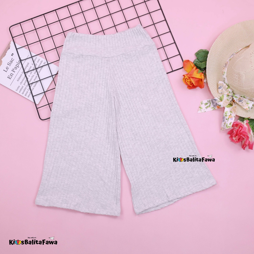 Kulot Polos uk 12-15 Tahun / Celana 3per4 Anak Perempuan Skirt Celana Pendek Pants Kulot Bawahan Polos Babycinnamon