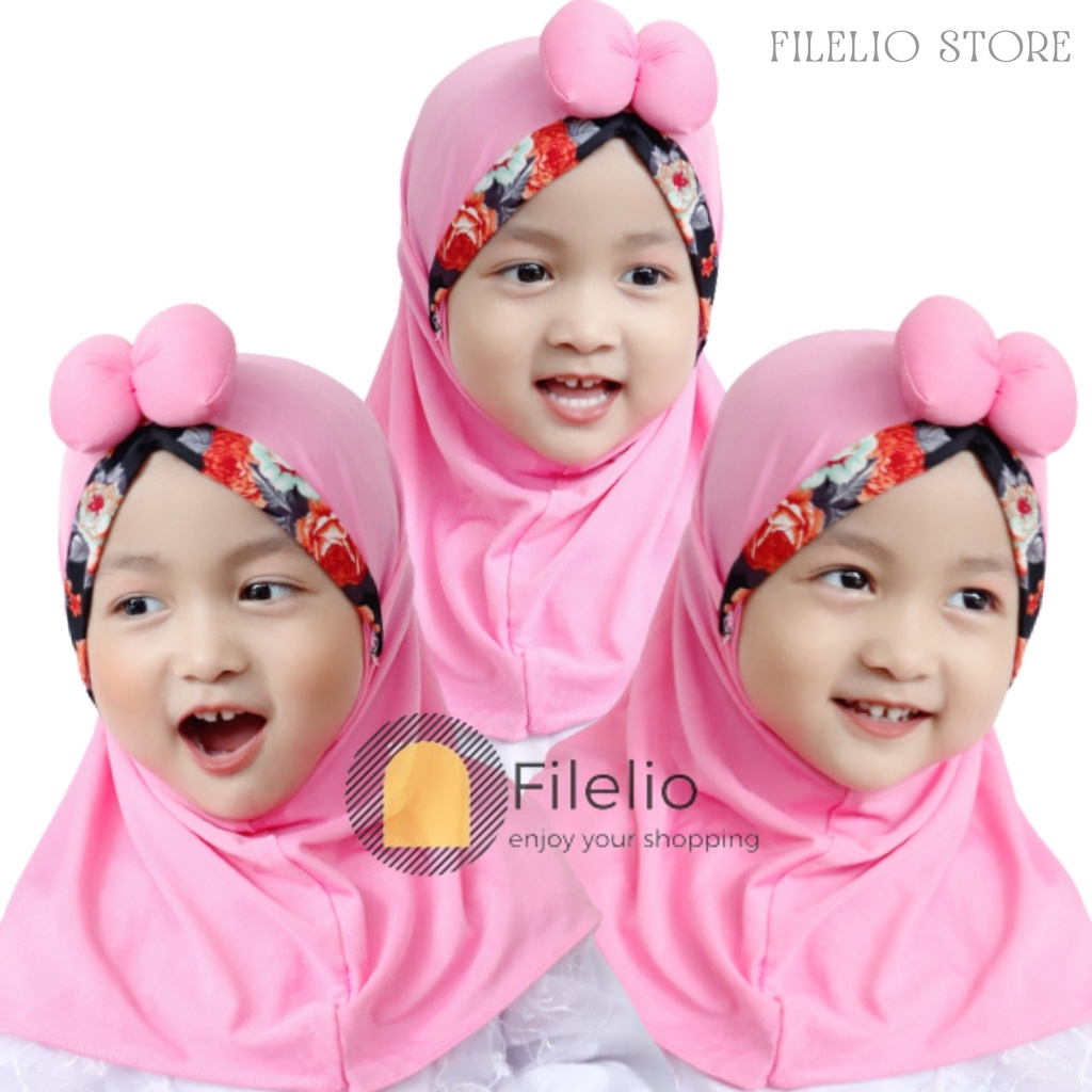 TERMURAH Kerudung Anak Perempan Sabrina Kids Umur 1-3 Tahun Khimar Anak Kecil Lucu Murah Premium