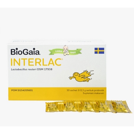 PERA152 SUPLEMEN MAKANAN BIOGAIA INTERLAC 1 BOX ISI 30 PCS SACHET exp juni 2024