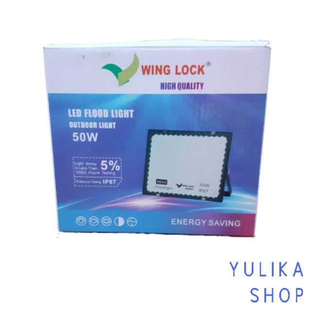 Lampu Sorot Tembak Outdoor Wing Lock 50W