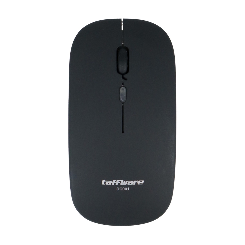 GS8u Taffware Mouse Optical Wireless Slim RGB Dual Mode 2.4GHz + Bluetooth 5.2 Rechargeable - DC001 - Black Or-i