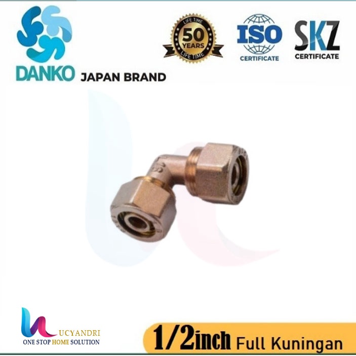 Fitting Pipa Air Panas Danko / Double Elbow / Keni Double Elbow 1/2&quot;