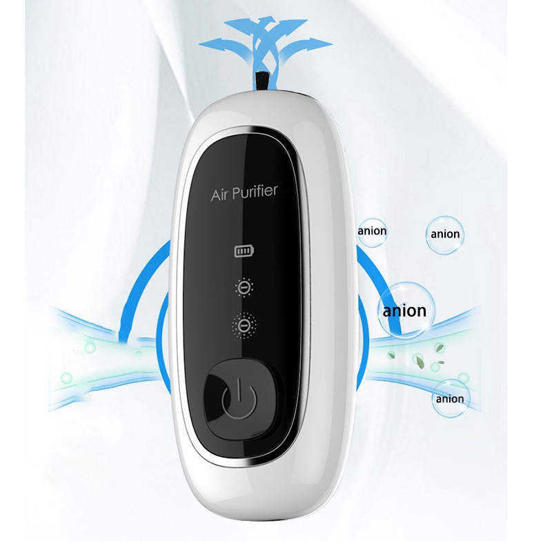 Upgraded Wearable Air Purifier Necklace Mini Personal Portable Air Freshener Ionizer