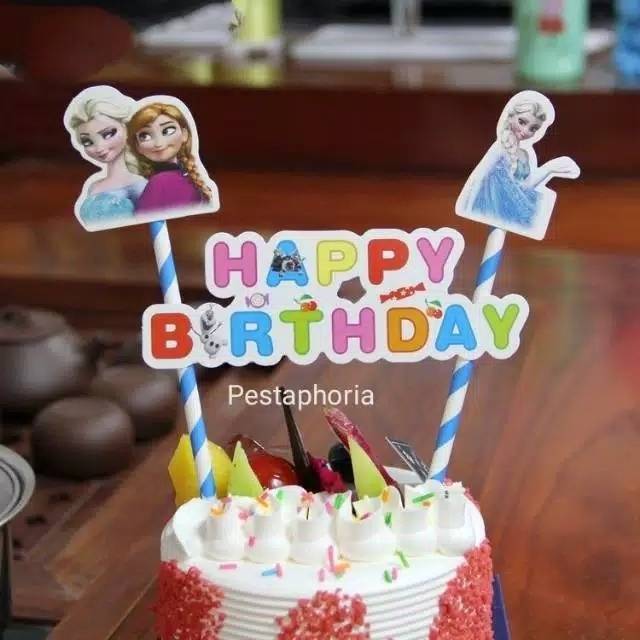 Cake Topper Happy Birthday Frozen