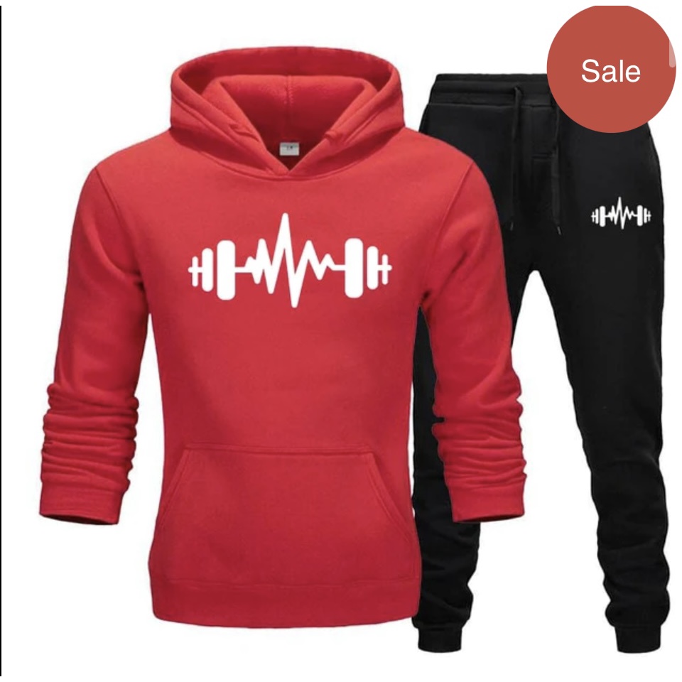 Setelan Celana Jogger &amp; Jumper Hoodie BARBEL GYM II Set sweater Hoodie dan Celana Joger Panjang ( Pria &amp; Wanita )