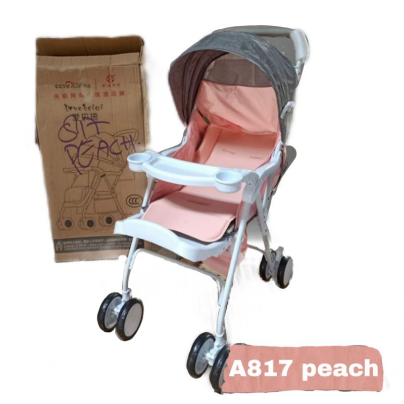 [TERMURAH CARGO JTR] Stroller Wonfuss 511 Baby Bliss 898 S Pliko Stream R Nevada 395 R Creative Most Space Baby SB 6211 6066-1 320 KADO Bayi Anak MURAH-Reclaine A817 Peach