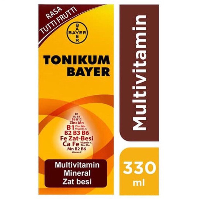 Tonikum Bayer Multivitamin Rasa Tutti Frutti 330 ml ORIGINAL