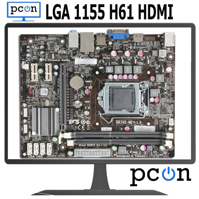 Motherboard Intel ECS LGA 1155 H61 HDMI USB 3.0 SERAGAM