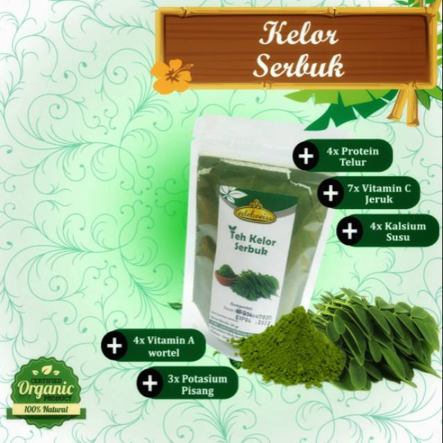 

Teh Kelor Serbuk
