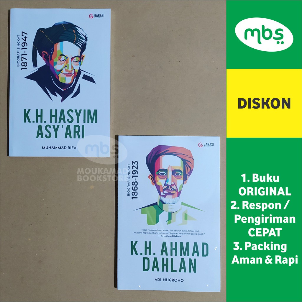 Paket Buku Biografi Singkat Kh Hasyim Asyari Kh Ahmad Dahlan Shopee Indonesia