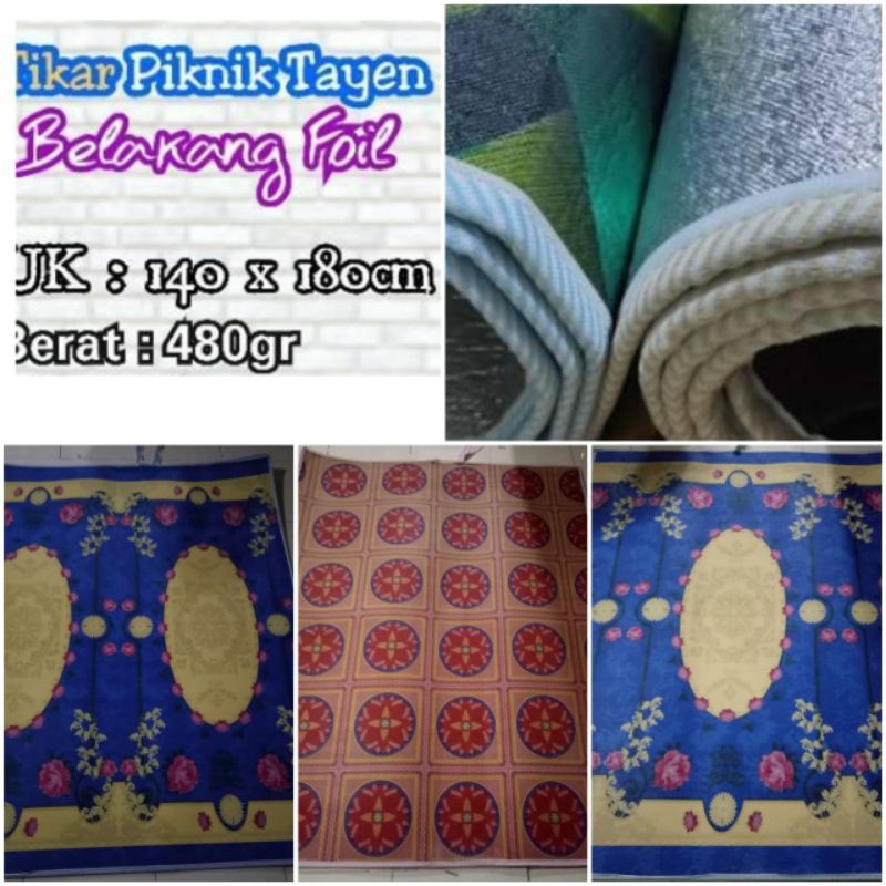 Tikar Piknik Tayen - Matras Plastik Printing