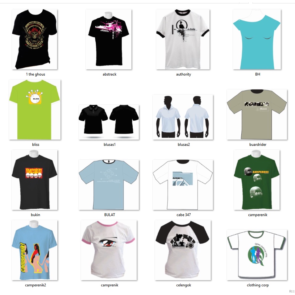 90+ Mockup T-Shirt Jadul Versi Coreldraw