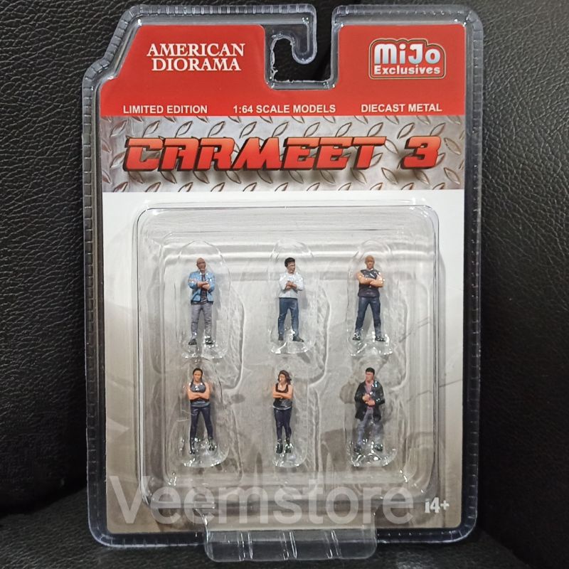 Figure 1:64 American Diorama Car Meet 3 Mijo [diecast]
