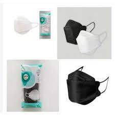 MASKER DUCKBILL PUTIH / HITAM 3D 3ply ISI 50pcs Setara Mouson Alkindo-(isi 10) KF HITAM