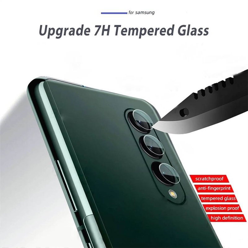 Pelindung Lensa Kamera Tempered Glass Anti Gores / Ledakan Untuk Samsung Z Fold 3