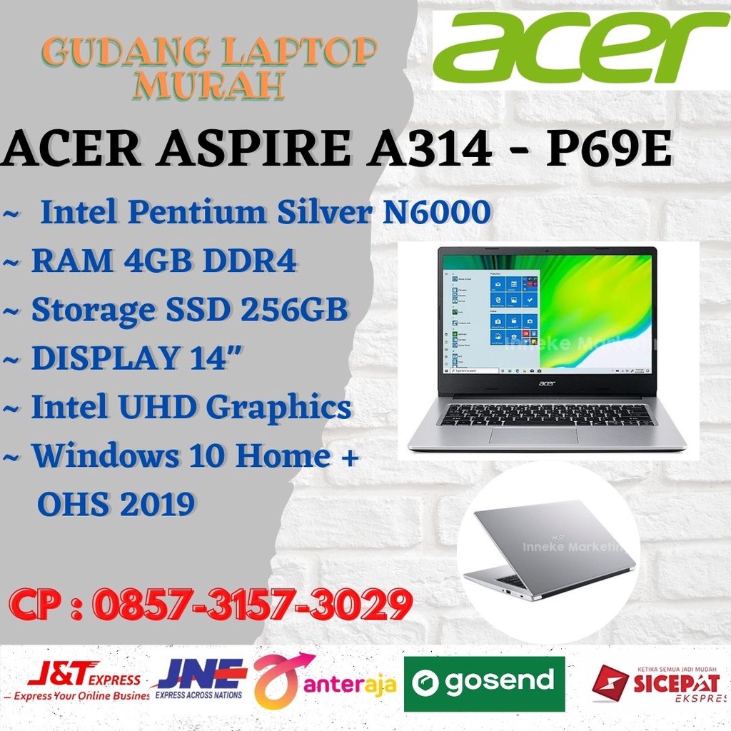 ACER Aspire 3 Slim A314-35-P69E [14"FHD/IPS/Intel N6000/4GB/SSD 256GB]