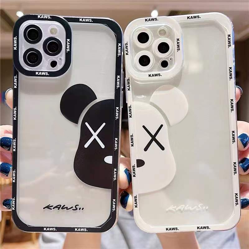 Soft Case Transparan Motif Beruang Untuk IPhone 14 13 12 Pro Max 11 10 XS XR X 8 7 6s Plus