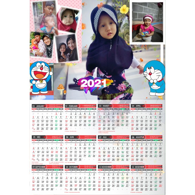 

KALENDER DINDING 2021 1 LEMBAR CUSTOM UKURAN A3+ 32X47CM MOTIF,TEMA BEBAS TINGGAL KIRIM FOTO