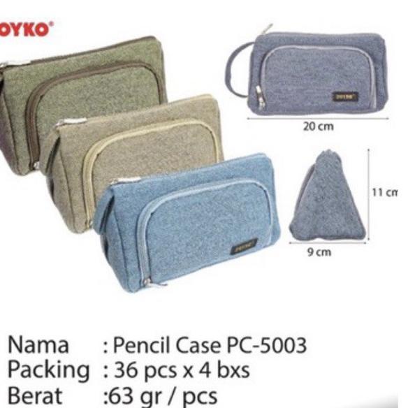 

Terbaik.. Pencil case / Tempat pensil / Tempat alat tulis Joyko Pc-5003 Pc5003