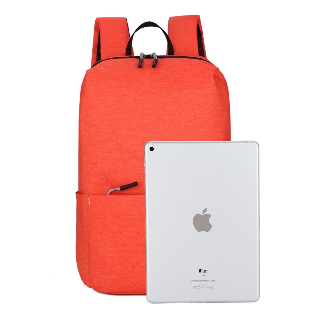 ☛TK☚ P077 TAS RANSEL POLOS PRIA WANITA KANVAS TAS SEKOLAH PUNGGUNG BACKPACK MULTIFUNGSI MURAH